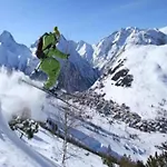 In With Panoramic Views Шале Ле дез Альп